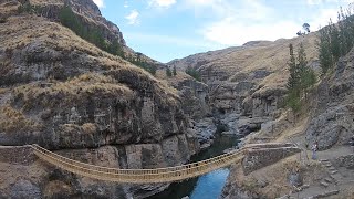 The Last Inca Rope Bridge In Peru [upl. by Suiramad]