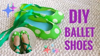 DIY ballet shoes real that works Only using basic materials that you can easily find at home [upl. by Eelyek]