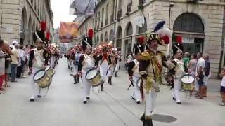 Garde Impériale de Dijon  fêtes de la vigne aout 2016 [upl. by Valry35]