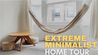 EXTREME MINIMALIST HOME TOUR feat EVERYTHING I OWN [upl. by Hoag]