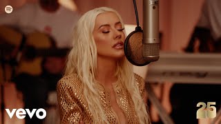 Christina Aguilera  Obvious Live  Spotify Anniversaries Version [upl. by Kalikow]