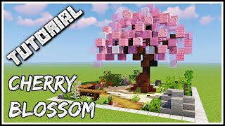 How To Build A Cherry Blossom Tree  Minecraft Tutorial [upl. by Justus466]