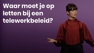 Waar moet je op letten bij een telewerkbeleid  Liantis legt uit [upl. by Werd]