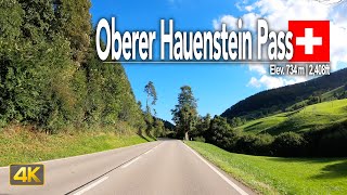 Oberer Hauenstein Pass Switzerland 🇨🇭 Driving from Liestal to Balsthal [upl. by Aiuoqes]