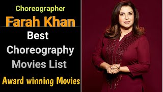 Farah khan Choreography Movies List  Farah khan Choreography Songs list  Choreographer Farah khan [upl. by Ysak]