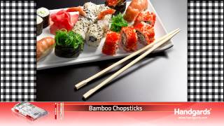 Handgards® Disposable Bamboo Chopsticks [upl. by Anaitsirc]