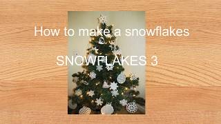 How to make a snowflake  3 Parchment art 6 [upl. by Bonnice791]