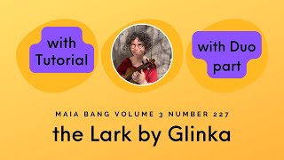 The Lark by Glinka arr Maia Bang volume 3 number 227 Tutorial on Shifting Duo part [upl. by Katti]