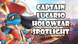 Captain Style Lucario  Skin Spotlight Pokémon UNITE [upl. by Ymarej]