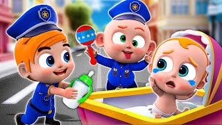 Police Takes Care of a Baby👮🚔  Police Baby Care Song and More Nursery Rhymes amp Kids Songs [upl. by Naor113]