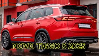 NOVO TIGGO 8 2025  Quando chega o novo Tiggo 8 no Brasil [upl. by Beaufert]