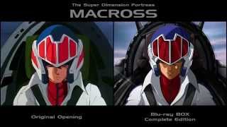 Macross Opening Video • Original amp Bluray Edition Comparison [upl. by Katherine329]