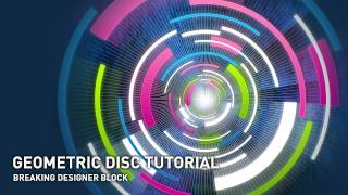 Photoshop Tutorial Geo Discs amp Breaking Designers Block [upl. by Ardnuaek656]