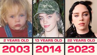 Evolution of Billie Eilish Age 022 20012023 [upl. by Llennej]