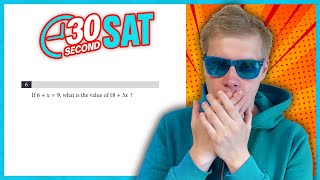 SAT  Test 3 Digital  Module 2  Problem 6  IN 30 SECONDS OR LESS [upl. by Ytok]