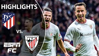 Atletico Madrid vs Athletic Club  Copa del Rey Highlights  ESPN FC [upl. by Stalk]