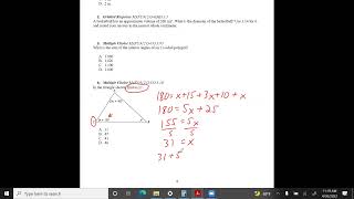 KEY Geometry FSA EOC Practice Assessment Hillsborough Session 2 Calculator [upl. by Keligot]