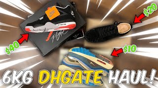 6KG BUDGET DHGATE SUMMER HAUL Jordans Air Maxes  MORE [upl. by Anazraf]