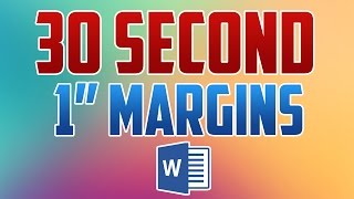 Word 2016  How to Set 1 Inch Margins [upl. by Mafala]