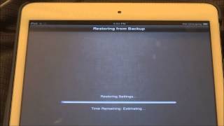 How to restore iPad Mini from iCloud Backup [upl. by Ybroc]