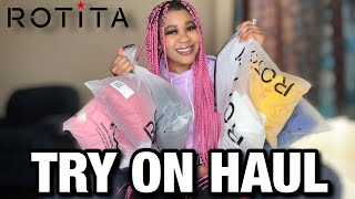 ROTITA TRY ON HAUL AND REVIEW  Try On Haul 2022  Rotita Dresses Reviews  ROTITA REVIEWS  ROTITA [upl. by Namreg918]