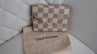 Authentic Louis Vuitton Damier Azur Victorine Wallet [upl. by Baer91]