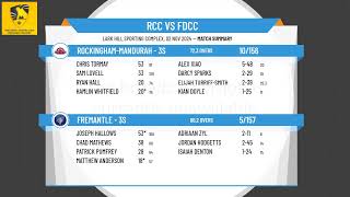 RockinghamMandurah  3s v Fremantle  3s [upl. by Nahgeem6]