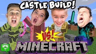 Minecraft Castle Build Challenge Treasure HUNT Bro Vs Brothers HobbyKidsGaming [upl. by Ellicott138]