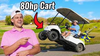 Motor Swapped Golf Cart Reckless Golfing 5 [upl. by Aitekram552]