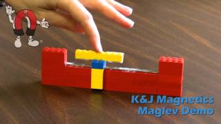 KampJ Magnetics Maglev Train Demonstration [upl. by Trebmer]