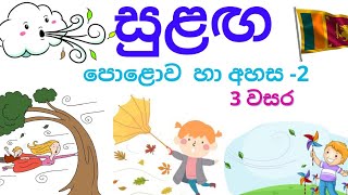 පොළොව හා අහස 3වසර Polowa ha ahasa  earth amp sky grade 3 සුළඟ [upl. by Marilou]