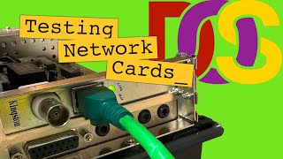 Into Retro Networks Network Cards amp Packet Drivers on DOS Part 2 [upl. by Junna]