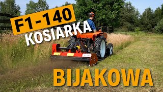 Kosimy łąkę kosiarką bijakową F1140 z uchylna klapą [upl. by Gilges]