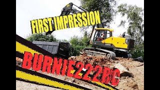 Double E  Volvo EC160E Electric Excavator  First Impression [upl. by Aicileb]