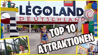 TOP 10 ATTRAKTIONEN im LEGOLAND DEUTSCHLAND🎢 Achterbahnen Dark Rides amp mehr [upl. by Heathcote]