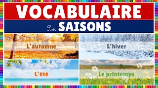 Les saisons  vocabulaire en français [upl. by Eadith]