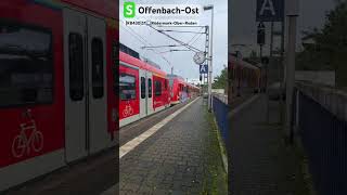 S OffenbachOst Abfahrt RB430S1➡️RödermarkOberRoden sbahn shorts [upl. by Pfaff]