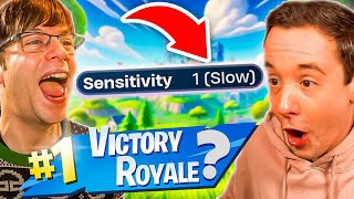 Can We WIN Fortnite OG Duos on 1 Sensitivity [upl. by Aimik622]