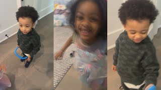 OffSet Records His Daughter Being Hype [upl. by Nitsrek]