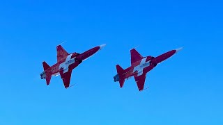 Patrouille Suisse  Abfahrt Lauberhorn 2024  Wengen [upl. by Aerdnas]