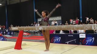 Jade Patisson 1997  finale poutre  Championnat de France 2018 [upl. by Deana]