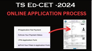 TS EdCET 2024 ONLINE APPLICATION Process  How to Appy for TS EdCET 2024 [upl. by Einhorn461]