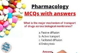 Pharmacology ।। Important MCQs Multiple Choice Questions with answers [upl. by Ahsik]