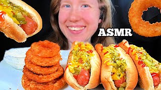 ASMR HOT DOGS MUKBANG EATING SOUNDS [upl. by Tobey770]