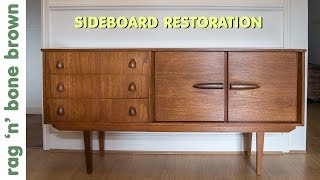 Restoring And Repairing A Mid Century Modern Style Sideboard [upl. by Priestley]