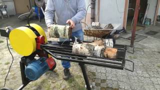 Super Łuparka kinetyczna mechaniczna z silnikiem elektrycznym WOODCUTTER ATOM [upl. by Ytirev]