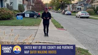 United Way of Erie County and Partners Map Safer Walking Routes [upl. by Llerrod]