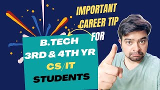 Career Tip for BTech CSIT Students  Job Market Alert [upl. by Fina]