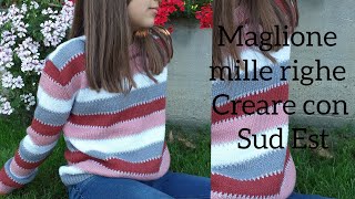 maglione mille righe \ ferri cniting [upl. by Gibun]