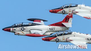 T2 Buckeye  T45 Goshawk Legacy Flight  EAA AIrVenture Oshkosh 2019 [upl. by Ihana]